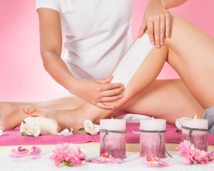 Leg waxing