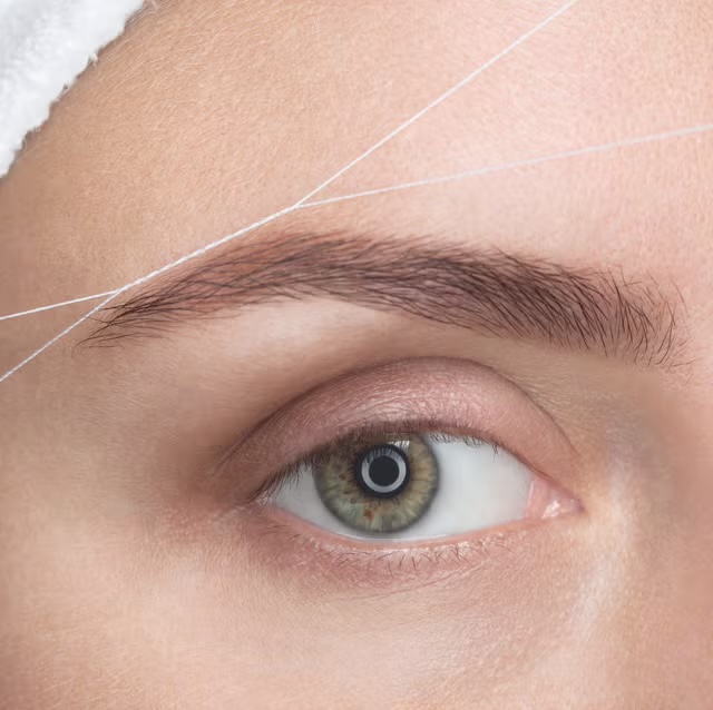 Eyebrow threading